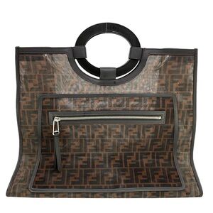 FENDI Runway Shopper Tote Zucca Mesh Large Tote